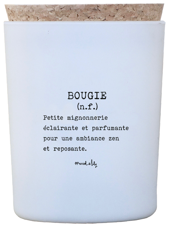 Bougie  Petite mignonnerie éclairante et parfumante - fleur de coton