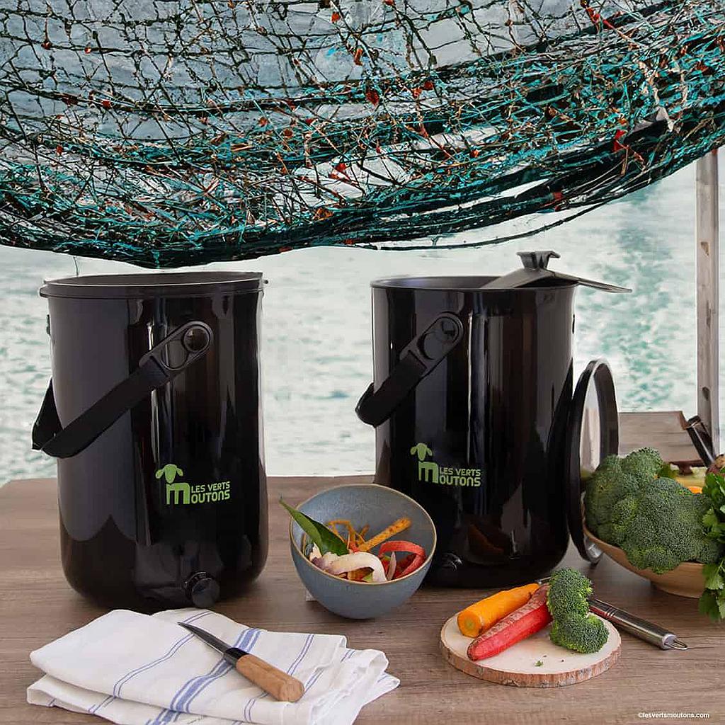 Duo / BOKA-Compost Bokashi - Océan 9,6L (en filets de pêche recyclés)