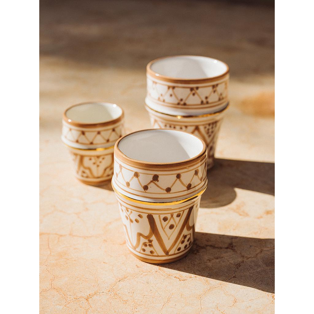 2 Moyennes tasses beldi Zwak sahara gold