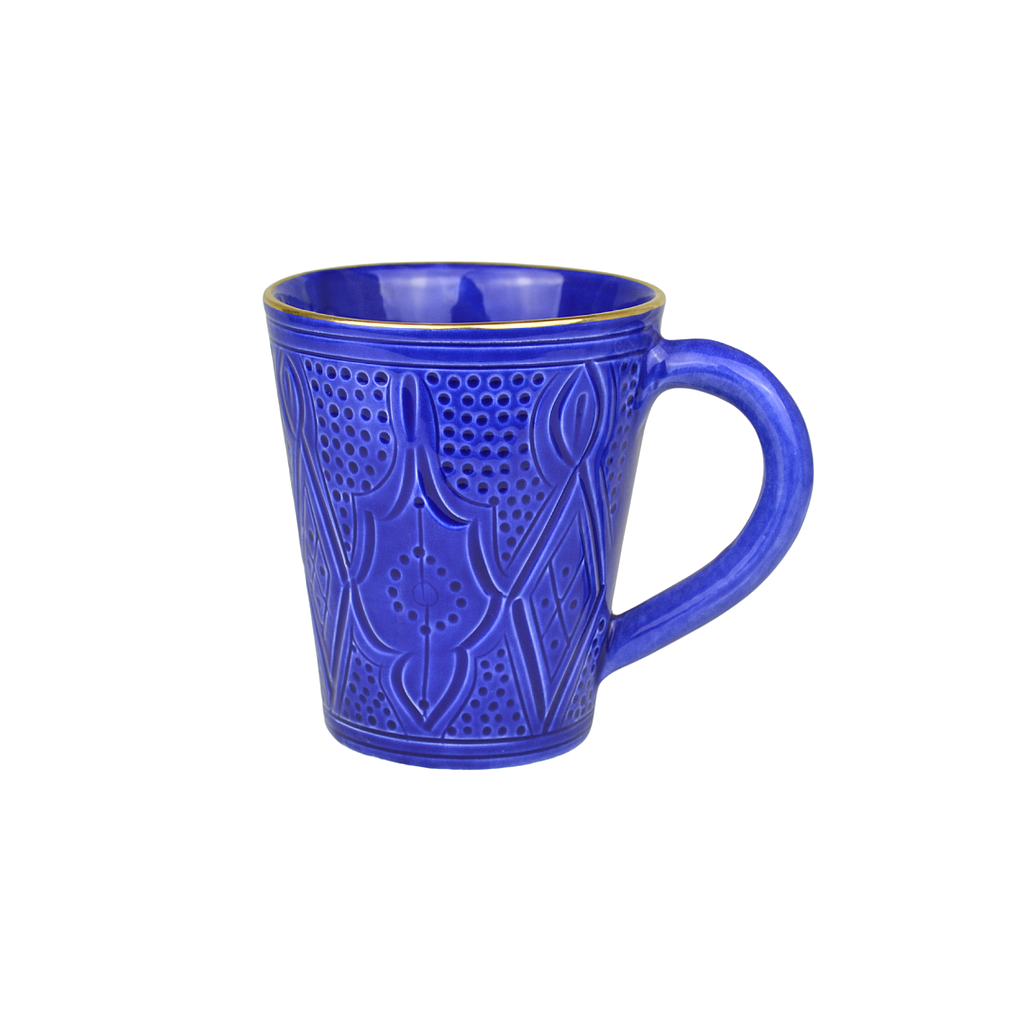 Mug Empreinte bleu majorelle gold