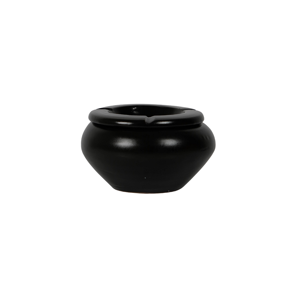 CENDRIER NOIR MAT