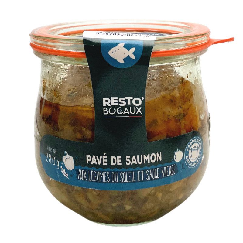 Pavé de saumon aux légumes du soleil sauce vierge - 280g